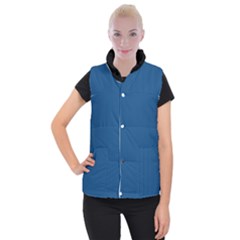 Classic Blue - Women s Button Up Vest by FashionLane