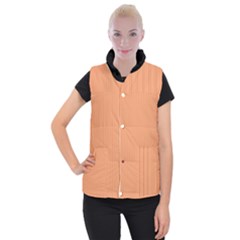 Cantaloupe Orange - Women s Button Up Vest by FashionLane