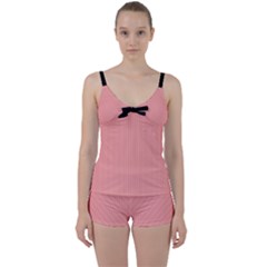 Candlelight Peach - Tie Front Two Piece Tankini by FashionLane