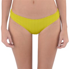 Citrine Yellow - Reversible Hipster Bikini Bottoms by FashionLane