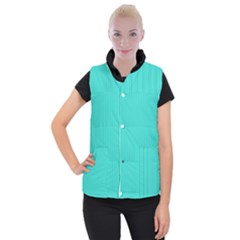 Turquoise - Women s Button Up Vest by FashionLane