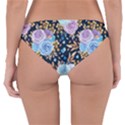 Rose Flower Pattern Reversible Hipster Bikini Bottoms View4