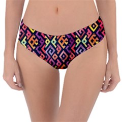 Square Pattern 2 Reversible Classic Bikini Bottoms by designsbymallika