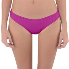 Dark Carnation Pink - Reversible Hipster Bikini Bottoms by FashionLane