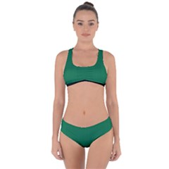 Cadmium Green - Criss Cross Bikini Set by FashionLane