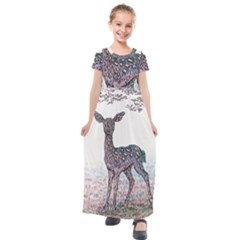 Pearl Meadow - By Larenard Kids  Short Sleeve Maxi Dress by LaRenard
