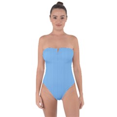 Aero Blue - Tie Back One Piece Swimsuit by FashionLane