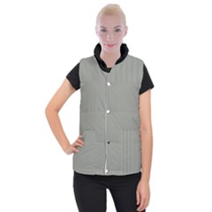 Trout Grey - Women s Button Up Vest by FashionLane