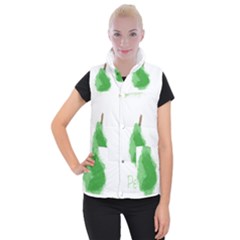 Pear Fruit Watercolor Painted Women s Button Up Vest by Mariart