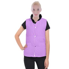 Bright Lilac - Women s Button Up Vest by FashionLane