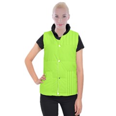 Chartreuse Green - Women s Button Up Vest by FashionLane