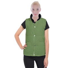 Crocodile Green - Women s Button Up Vest by FashionLane