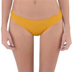 Fire Orange - Reversible Hipster Bikini Bottoms by FashionLane