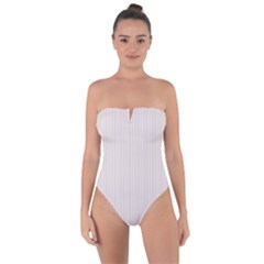 Pale Mauve - Tie Back One Piece Swimsuit by FashionLane