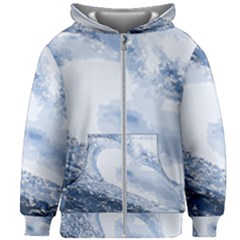 Ocean Hoodie Kids  Zipper Hoodie Without Drawstring by NWCC