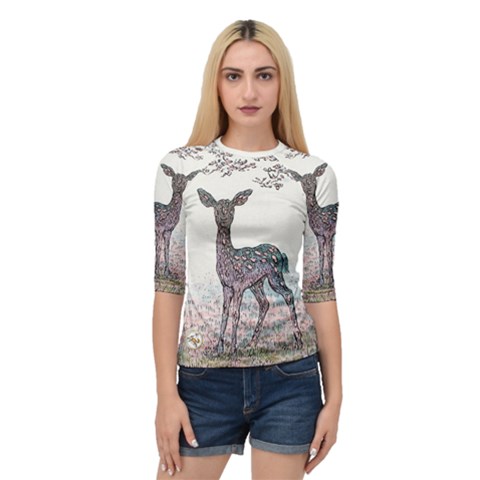 Pearl Meadow - By Larenard Quarter Sleeve Raglan Tee by LaRenard