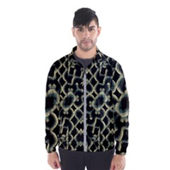 Dark Interlace Motif Mosaic Pattern Men s Windbreaker by dflcprintsclothing