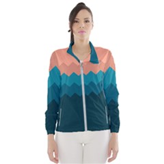 Flat Ocean Palette Women s Windbreaker by goljakoff