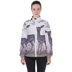 Pearl Meadow - By Larenard Women s High Neck Windbreaker by LaRenard