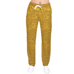 Golden Slumber 2 Women Velvet Drawstring Pants by impacteesstreetweargold
