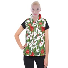 Christmas Berries Women s Button Up Vest by goljakoff