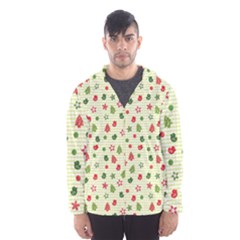 Cute Christmas Pattern Men s Hooded Windbreaker by designsbymallika