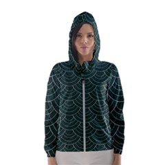 Green Sashiko Women s Hooded Windbreaker by goljakoff