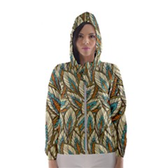 Field Leaves Women s Hooded Windbreaker by goljakoff