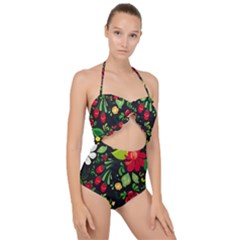 Hohloma Scallop Top Cut Out Swimsuit by goljakoff