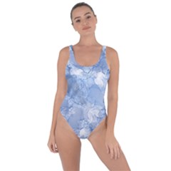 Blue Alcohol Ink Bring Sexy Back Swimsuit by Dazzleway