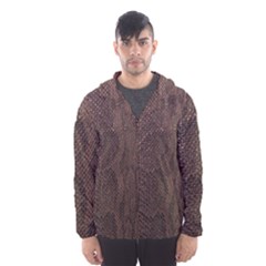 Leather Snakeskin Design Men s Hooded Windbreaker by ArtsyWishy