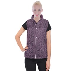 Purple Leather Snakeskin Design Women s Button Up Vest by ArtsyWishy
