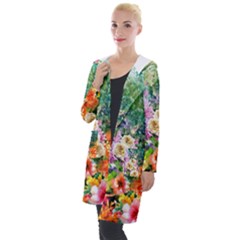 Forest Flowers  Hooded Pocket Cardigan by ArtsyWishy
