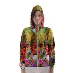 Forest Flowers  Women s Hooded Windbreaker by ArtsyWishy