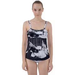 Whale Dream Twist Front Tankini Set by goljakoff