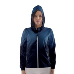 Blue Whale Family Women s Hooded Windbreaker by goljakoff