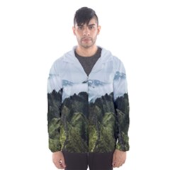 Mountain Landscape Men s Hooded Windbreaker by goljakoff