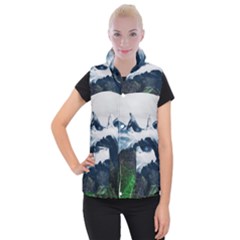 Blue Whales Dream Women s Button Up Vest by goljakoff