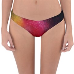 Red Galaxy Paint Reversible Hipster Bikini Bottoms by goljakoff