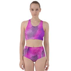 Purple Space Racer Back Bikini Set by goljakoff