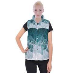 Blue Waves Women s Button Up Vest by goljakoff