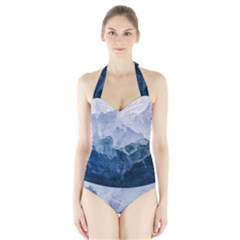 Blue Mountain Halter Swimsuit by goljakoff