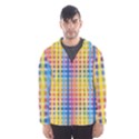 Digital Paper Stripes Rainbow Colors Men s Hooded Windbreaker View1