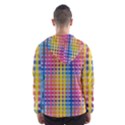 Digital Paper Stripes Rainbow Colors Men s Hooded Windbreaker View2