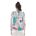 Vivid Marble Pattern Women s Hooded Windbreaker View2