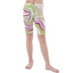 Vector Vivid Marble Pattern 6 Kids  Mid Length Swim Shorts by goljakoff