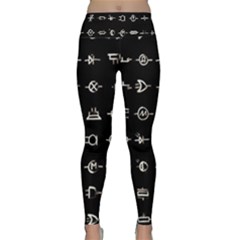Electrical Symbols Callgraphy Short Run Inverted Lightweight Velour Classic Yoga Leggings by WetdryvacsLair