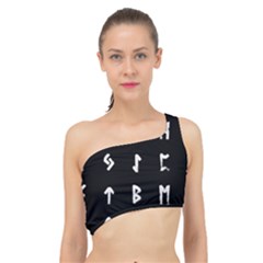 Elder Futhark Rune Set Collected Inverted Spliced Up Bikini Top  by WetdryvacsLair