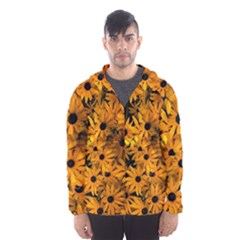 Rudbeckias  Men s Hooded Windbreaker by Sobalvarro