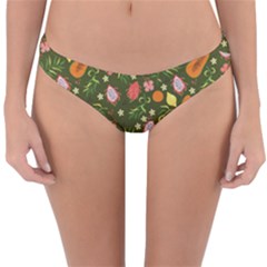 Tropical Fruits Love Reversible Hipster Bikini Bottoms by designsbymallika